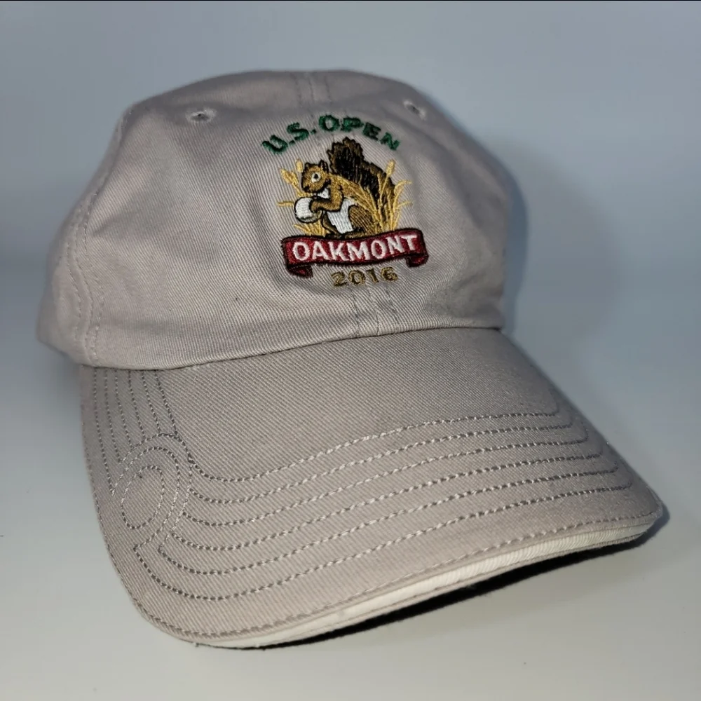US Open Oakmont PA 2016 Golf Hat USGA Member Strapback PGA Tour Beige Cap NWOT